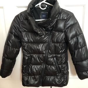 Gap kids black puffer coat